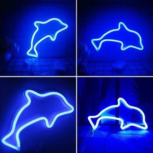 New Handmade Dolphin Neon Lights for Wall Decor